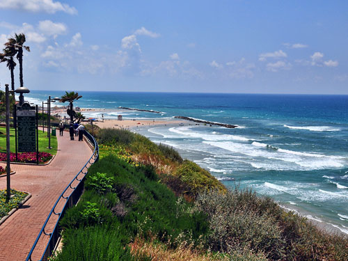 Mediterranean Sea from Netanya.