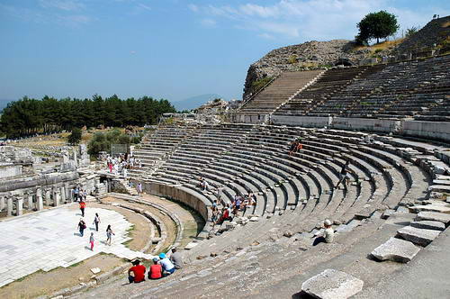 Ephesus theater. Acts 19. Photo by Ferrell Jenkins.